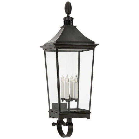 Dailey Classic large Tall Bracketed Lantern Wall Sconce Outdoor - YhLamps