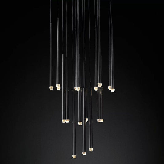 Artemis Round Tapered Tubular Chandelier 30 - YhLamps