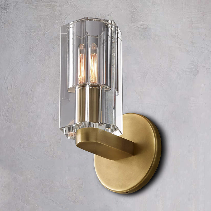 Industrial Crystal Glass Cup Wall Sconce - YhLamps