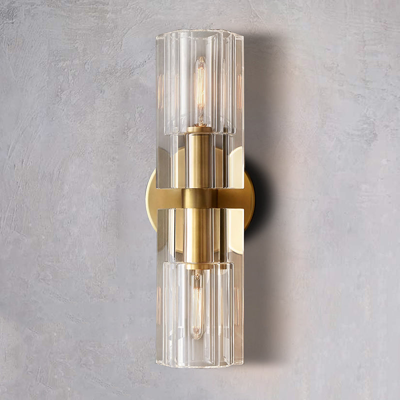 Industrial Crystal Glass Cup Linear Wall Sconce - YhLamps