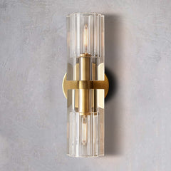 Industrial Crystal Glass Cup Linear Wall Sconce - YhLamps