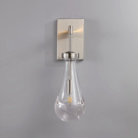 Raindrop Sconce Satin Nickel - YhLamps