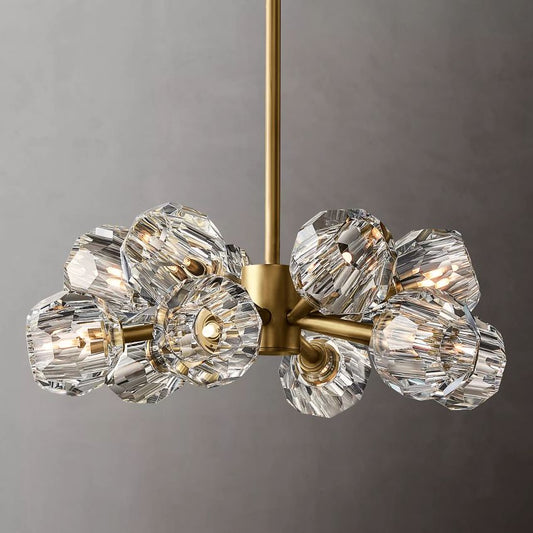 Belle De Crystal Ball Round Chandelier 24 - YhLamps