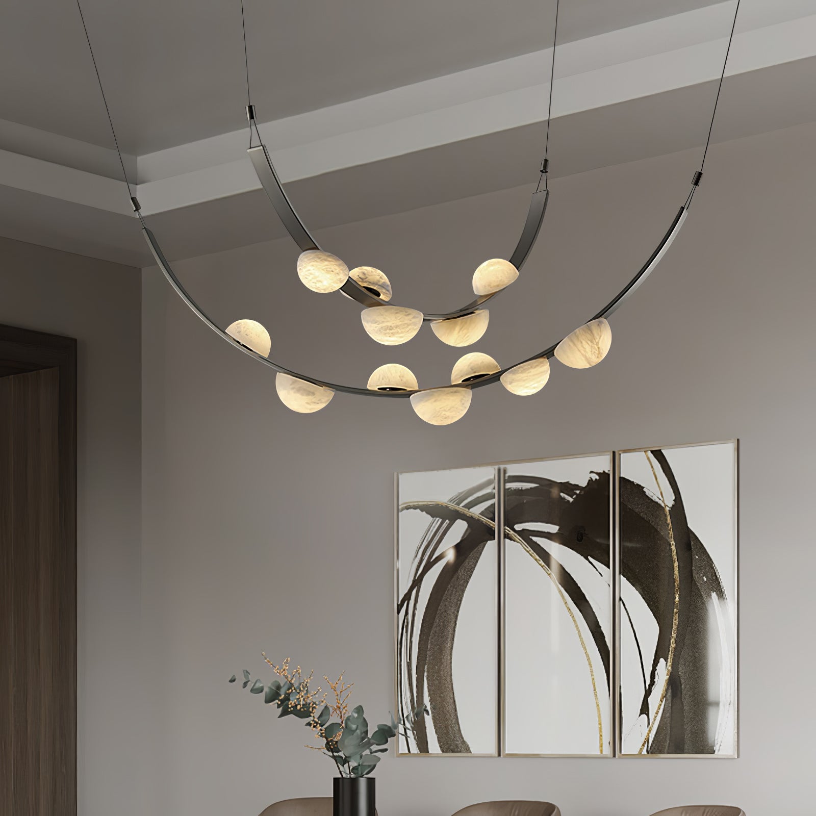 Dew Drops Alabaster Chandelier - YhLamps