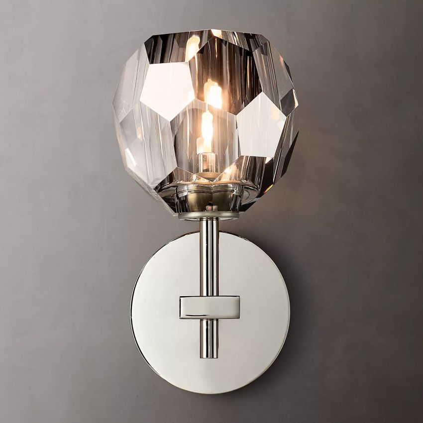 Belle De Crystal Ball Wall Sconce - YhLamps